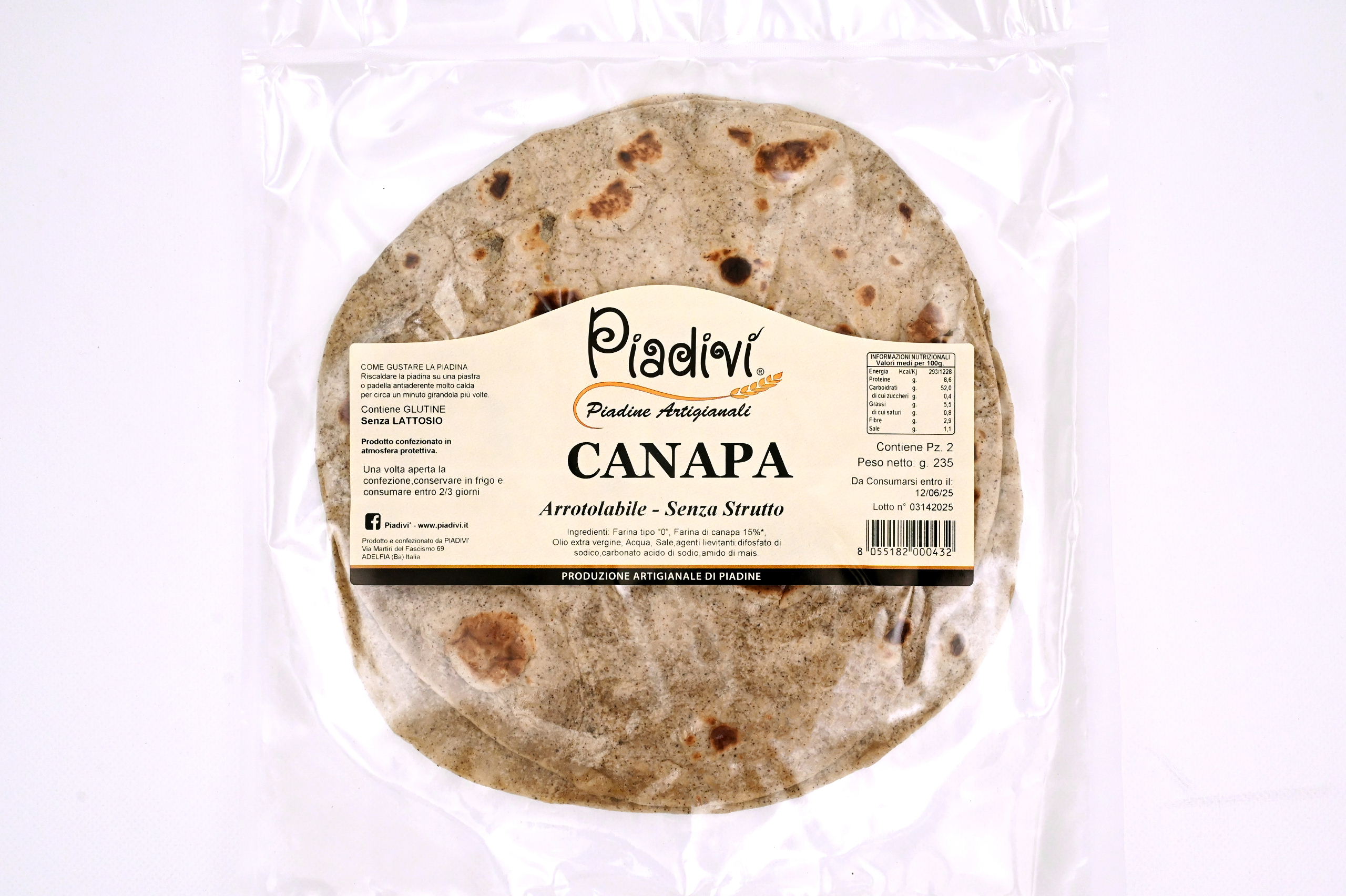 Piadine alla canapa